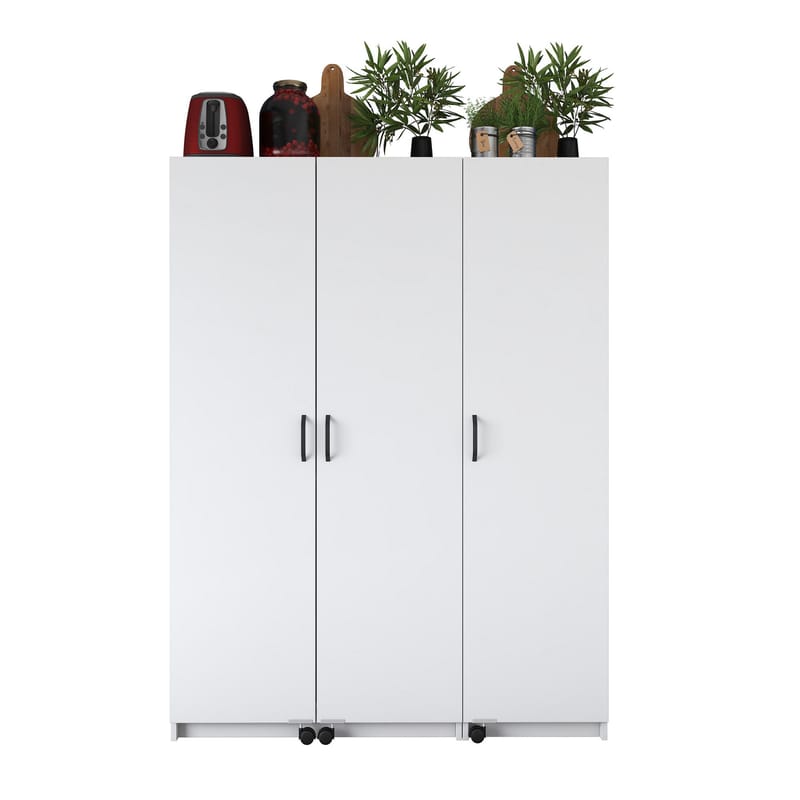 Mardal Förvaringsskåp 135x180x42 cm - Vit - Hus & renovering - Kök & bad - Kök & tvättstuga