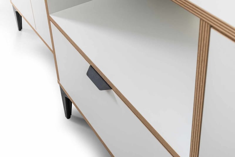 Olyros Förvaringsmöbel 127x190 cm - Vit - Hus & renovering - Kök & bad - Kök & tvättstuga