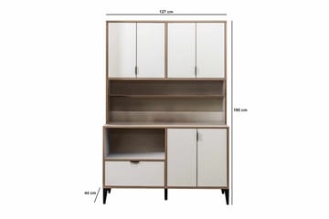 Olyros Förvaringsmöbel 127x190 cm - Vit - Hus & renovering - Kök & bad - Kök & tvättstuga