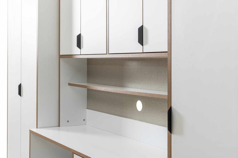 Olyros Förvaringsmöbel 127x190 cm - Vit - Hus & renovering - Kök & bad - Kök & tvättstuga