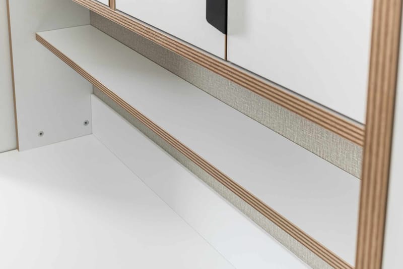 Olyros Förvaringsmöbel 127x190 cm - Vit - Hus & renovering - Kök & bad - Kök & tvättstuga