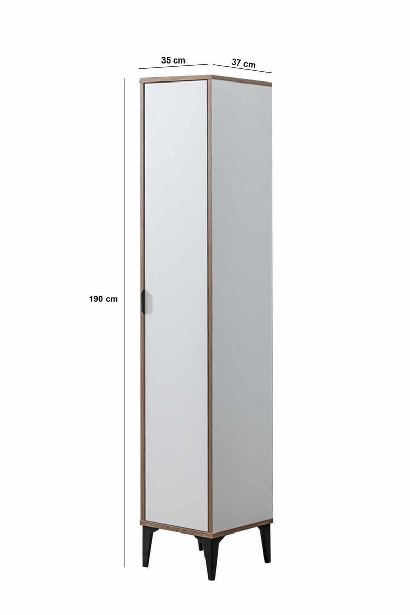 Olyros Högskåp 35x190 cm - Vit - Hus & renovering - Kök & bad - Kök & tvättstuga