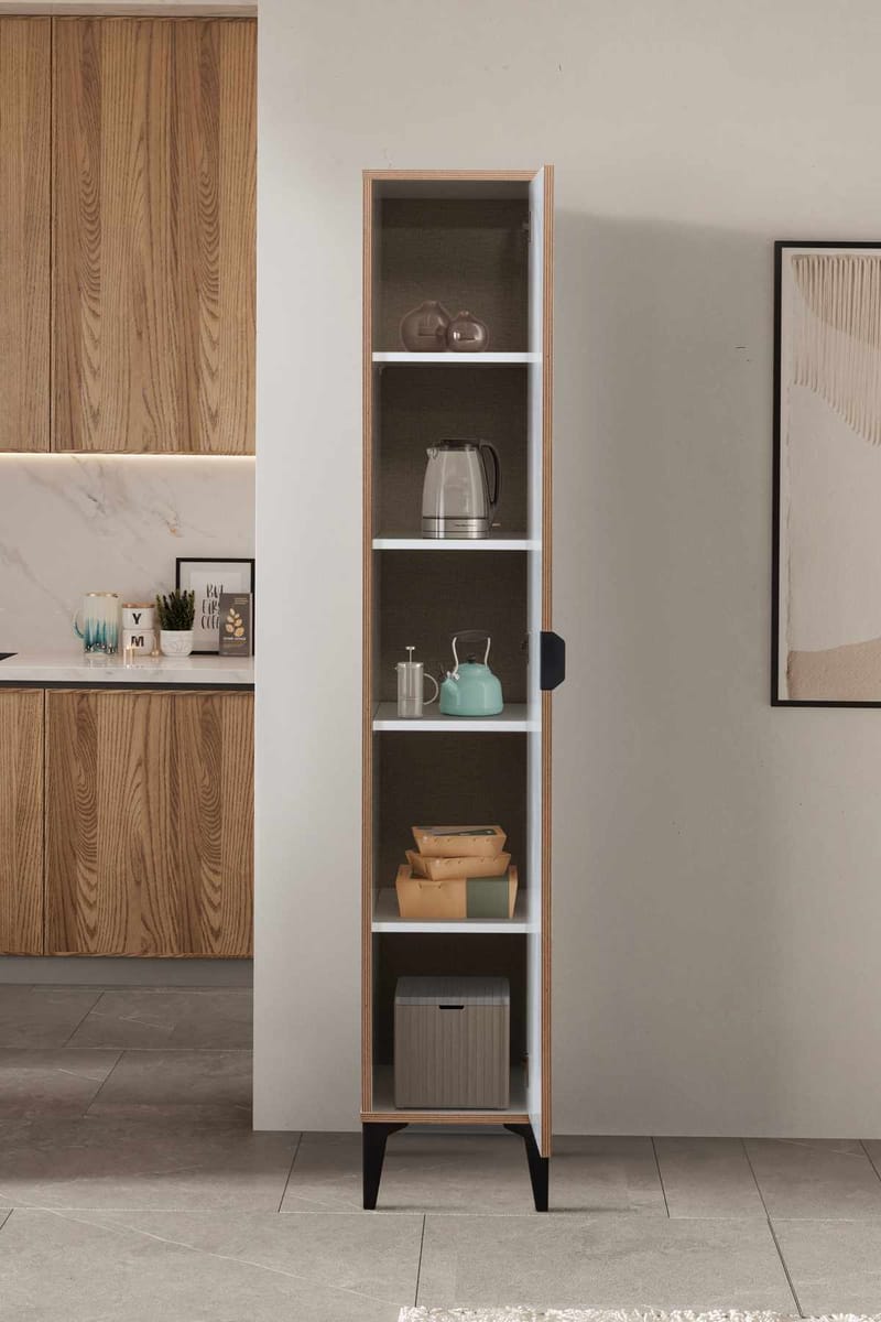 Olyros Högskåp 35x190 cm - Vit - Hus & renovering - Kök & bad - Kök & tvättstuga