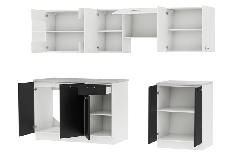 Omega Köksmöbelset - Vit|Svart - Hus & renovering - Kök & bad - Kök & tvättstuga - Köksmöbler