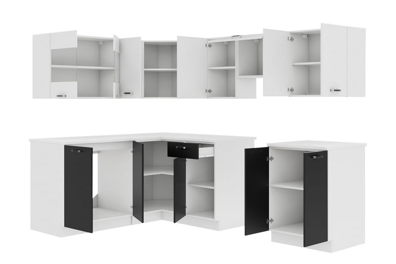 Omega Köksmöbelset - Vit|Svart - Hus & renovering - Kök & bad - Kök & tvättstuga - Köksmöbler