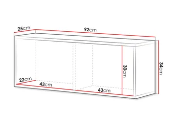 Rauk Väggskåp 92x34 cm - Kashmir - Hus & renovering - Kök & bad - Kök & tvättstuga