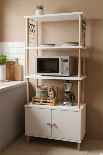 Ryrhyrdhonar Kökskåp 60x140x30 cm - Vit - Hus & renovering - Kök & bad - Kök & tvättstuga