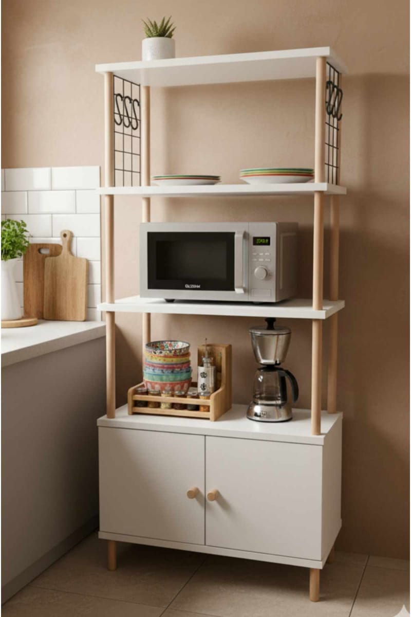 Ryrhyrdhonar Kökskåp 60x140x30 cm - Vit - Hus & renovering - Kök & bad - Kök & tvättstuga