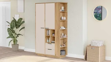 Sarnor Multifunktionsskåp 110x190x45 cm - Atlantic Pine - Hus & renovering - Kök & bad - Kök & tvättstuga