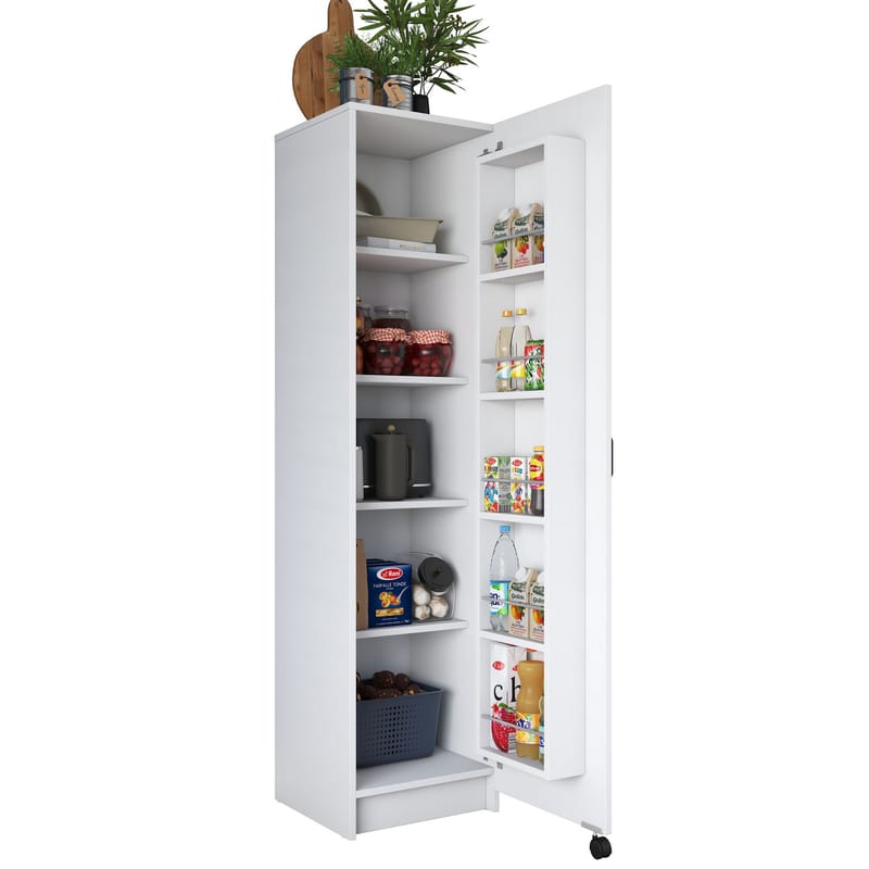 Tavren Multifunktionsskåp 45x180x42 cm - Vit - Hus & renovering - Kök & bad - Kök & tvättstuga