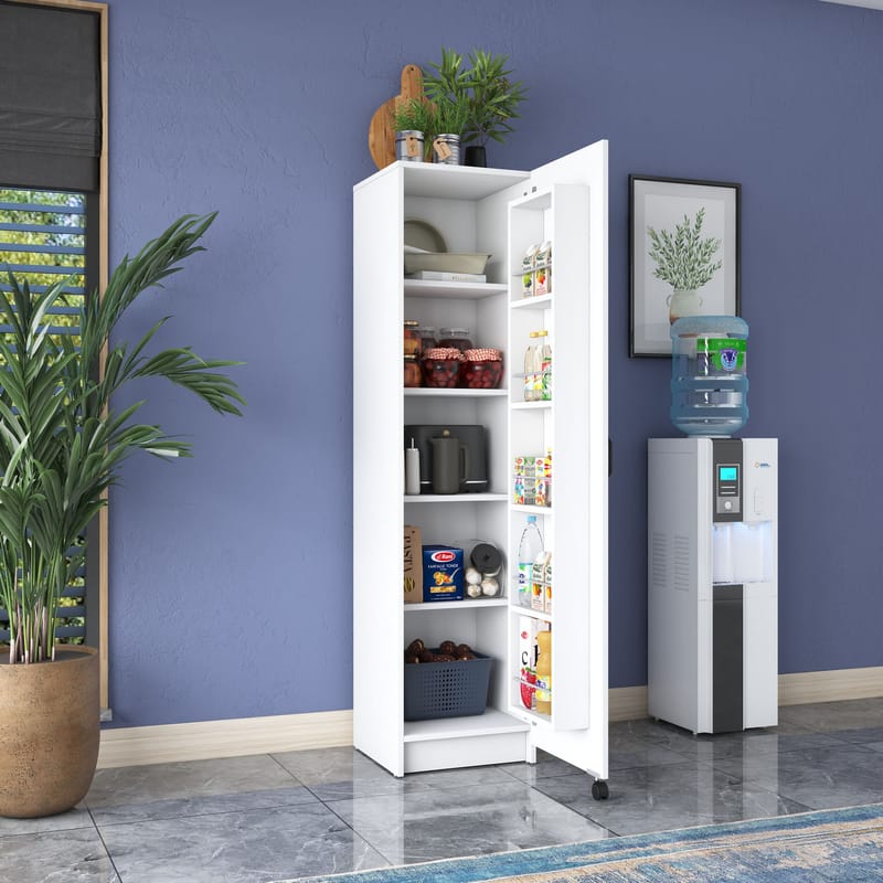 Tavren Multifunktionsskåp 45x180x42 cm - Vit - Hus & renovering - Kök & bad - Kök & tvättstuga