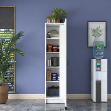 Tavren Multifunktionsskåp 45x180x42 cm - Vit - Hus & renovering - Kök & bad - Kök & tvättstuga