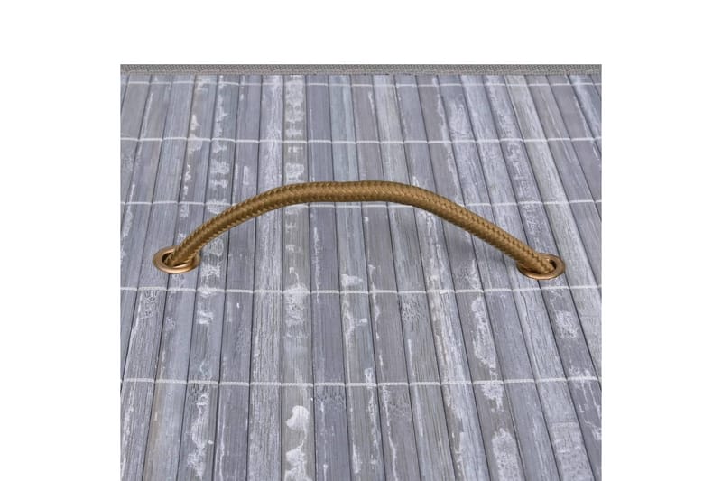 Tvättkorg bambu grå 72 L - Grå - Hus & renovering - Kök & bad - Badrum - Badrumstillbehör