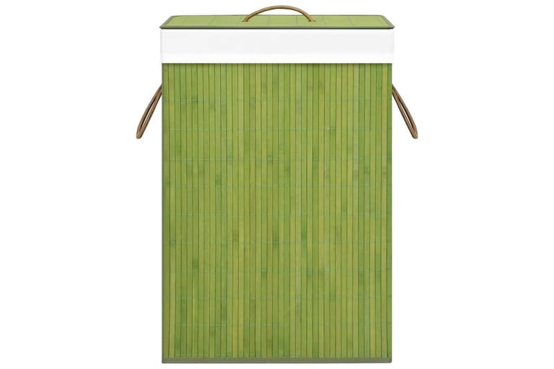 Tvättkorg bambu grön - Grön - Badrumstillbehör - Tvättkorg