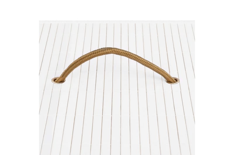 Tvättkorg bambu vit - Vit - Hus & renovering - Kök & bad - Badrum - Badrumstillbehör