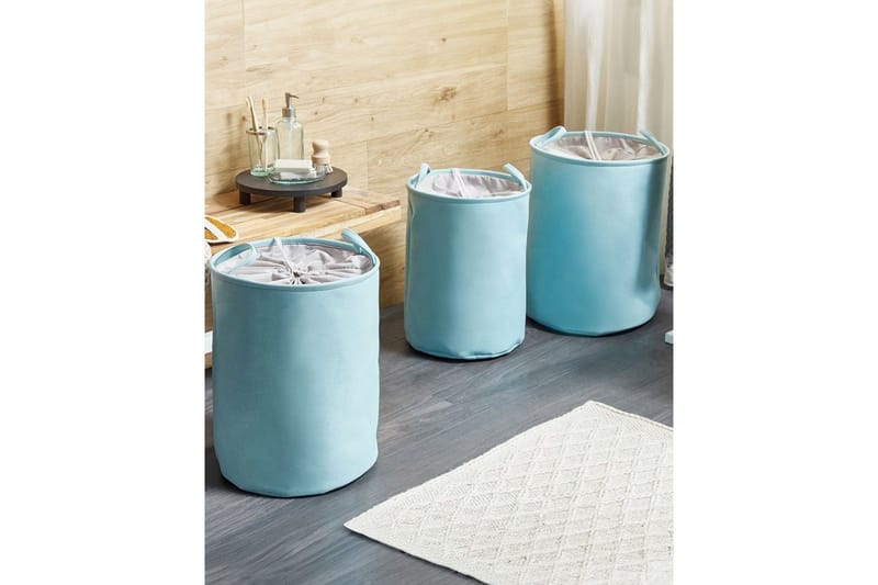 Tvättkorgar Archa set om 3 Blå/grå - Blå/grå - Hus & renovering - Kök & bad - Kök & tvättstuga - Tork & tvättillbehör