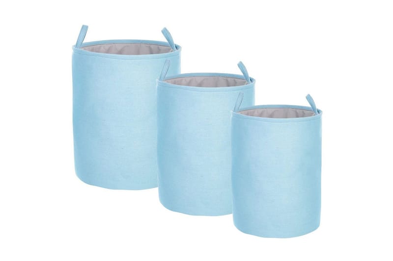 Tvättkorgar Archa set om 3 Blå/grå - Blå/grå - Hus & renovering - Kök & bad - Kök & tvättstuga - Tork & tvättillbehör
