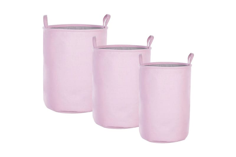 Tvättkorgar Archa set om 3 Rosa/grå - Rosa/grå - Hus & renovering - Kök & bad - Kök & tvättstuga - Tork & tvättillbehör