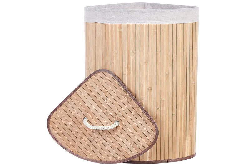 Tvättkorgar Matara Ljus trä/vit - Ljus trä/vit - Hus & renovering - Kök & bad - Kök & tvättstuga - Tork & tvättillbehör