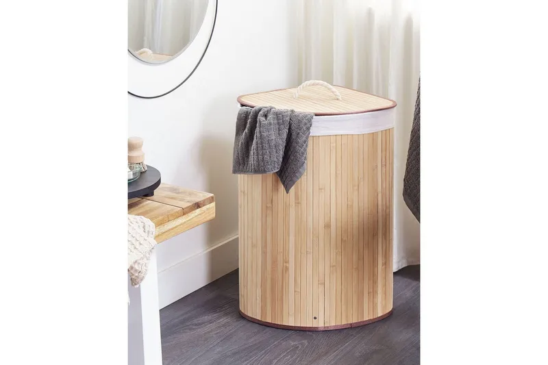 Tvättkorgar Matara Ljus trä/vit - Ljus trä/vit - Hus & renovering - Kök & bad - Kök & tvättstuga - Tork & tvättillbehör