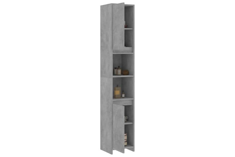 Badrumsskåp betonggrå 30x30x183,5 cm spånskiva - Grå - Hus & renovering - Kök & bad - Badrum - Badrumsmöbler & badrumsinredning - Väggskåp & högskåp