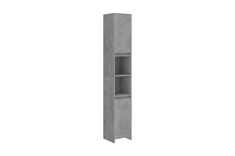 Badrumssk�åp betonggrå 30x30x183,5 cm spånskiva - Grå - Tvättskåp - Väggskåp & högskåp - Badrumsskåp