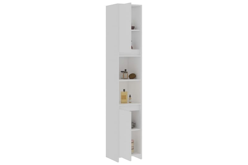 Badrumsskåp vit 30x30x183,5 cm spånskiva - Vit - Hus & renovering - Kök & bad - Badrum - Badrumsmöbler & badrumsinredning - Väggskåp & högskåp