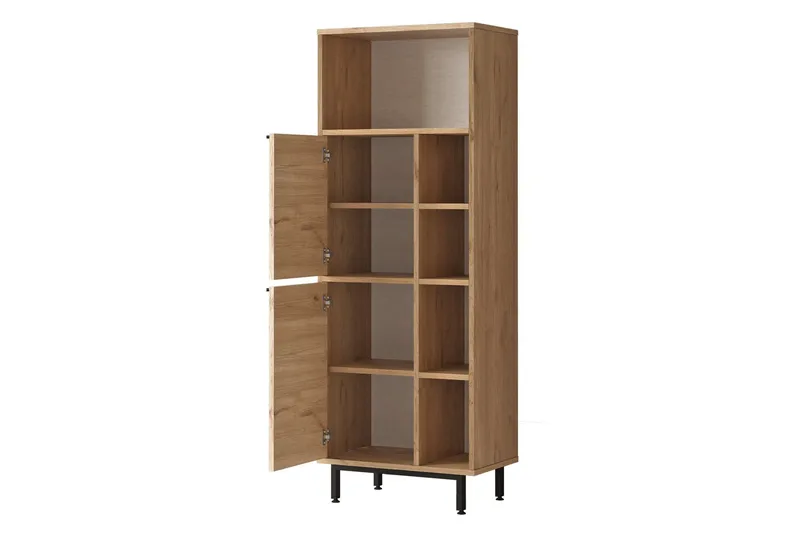 Liyakat Högskåp Badrum 161,6 cm - Valnöt - Hus & renovering - Kök & bad - Badrum - Badrumsmöbler & badrumsinredning - Väggskåp & högskåp