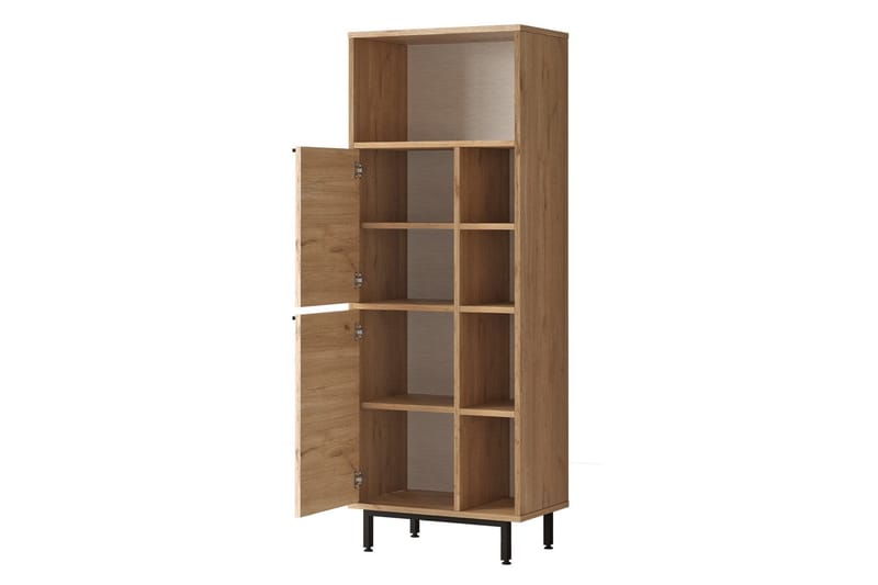 Liyakat Högskåp Badrum 161,6 cm - Valnöt - Hus & renovering - Kök & bad - Badrum - Badrumsmöbler & badrumsinredning - Väggskåp & högskåp