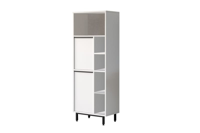 Liyakat Högskåp Badrum 161,6 cm - Vit - Hus & renovering - Kök & bad - Badrum - Badrumsmöbler & badrumsinredning - Badrumsskåp