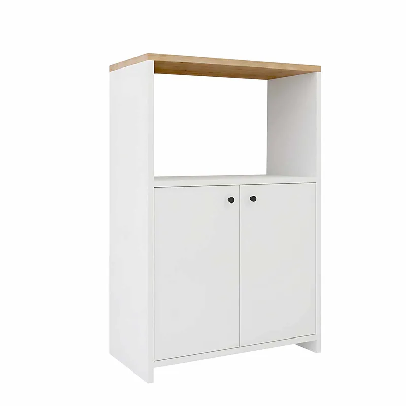 Valren Multifunktionsskåp 68,6x86,8x35 cm, Naturlig och vit