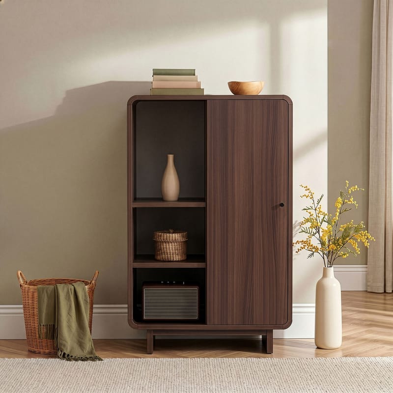 Zavio Multifunktionsskåp 70x110x34 cm - Milano Walnut - Hus & renovering - Kök & bad - Kök & tvättstuga