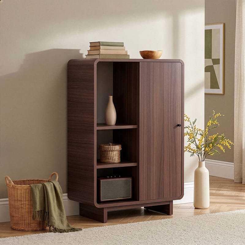 Zavio Multifunktionsskåp 70x110x34 cm - Milano Walnut - Hus & renovering - Kök & bad - Kök & tvättstuga