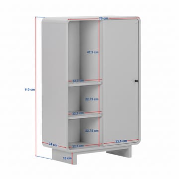 Zavio Multifunktionsskåp 70x110x34 cm - Sepet Oak - Hus & renovering - Kök & bad - Kök & tvättstuga