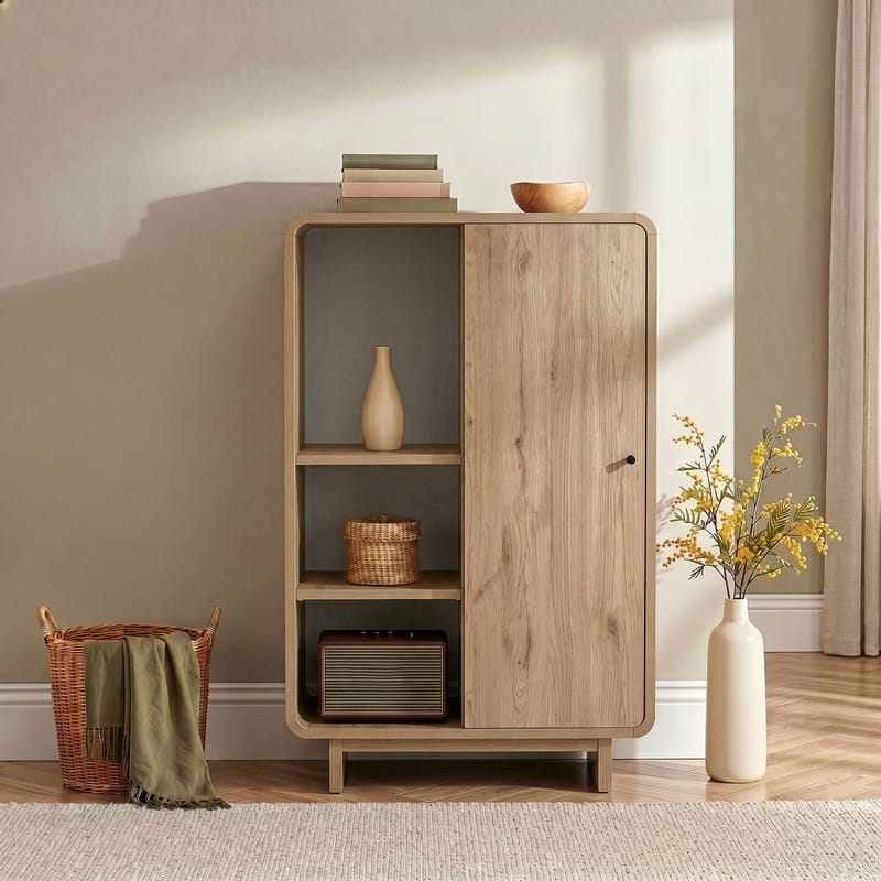 Zavio Multifunktionsskåp 70x110x34 cm - Sepet Oak - Hus & renovering - Kök & bad - Kök & tvättstuga