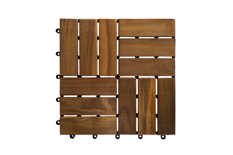 Däcstattor FINLAY 30x30x2cm 11tk / 099m² trä: Akacia - Hus & renovering - Kök & bad - Kakel & klinker