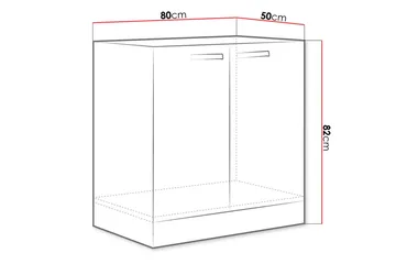 Karmen Skåp för tvättmaskin 80x52x82 cm - Beige/Grå - Hus & renovering - Kök & bad - Kök & tvättstuga