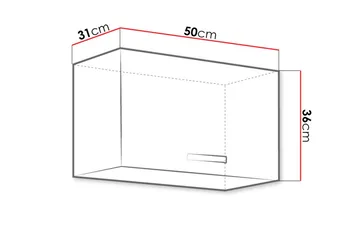 Karmen Väggskåp 50x36x40 cm - Svart/Grå/Vit - Hus & renovering - Kök & bad - Kök & tvättstuga