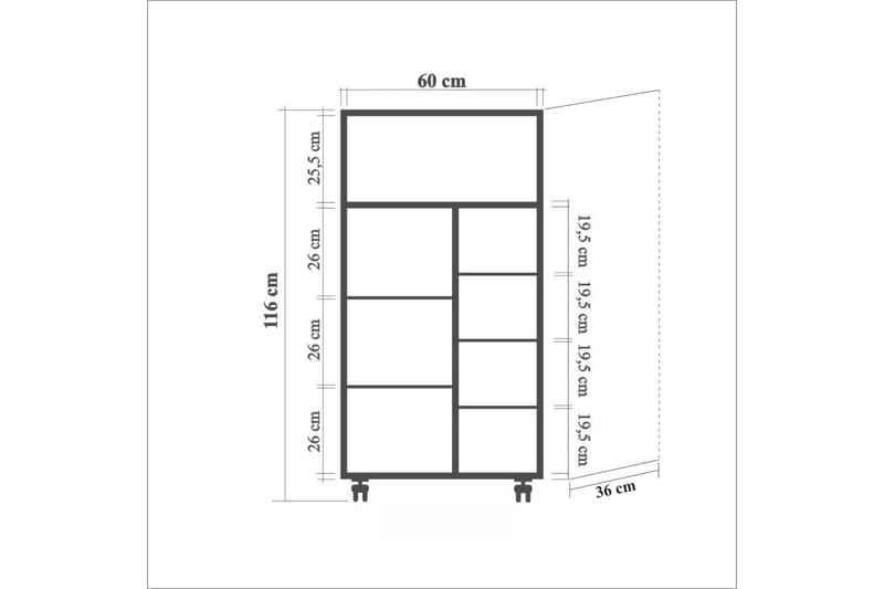 Ricado Köksskåp 116 cm - Trä/natur - Hus & renovering - Kök & bad - Kök & tvättstuga
