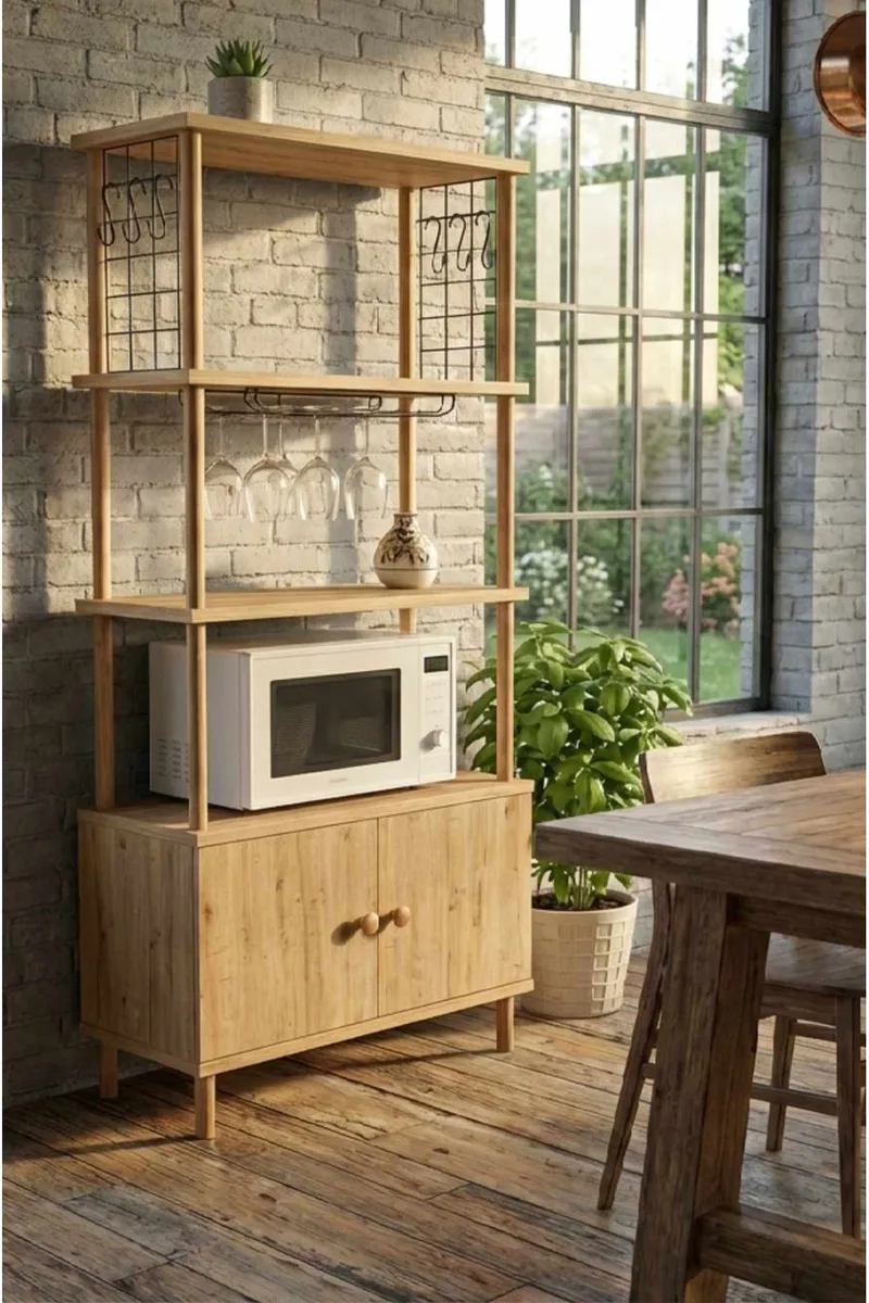 Ryrhyrdhonar Kökskåp 60x140x30 cm - Sapphire Oak - Hus & renovering - Kök & bad - Kök & tvättstuga