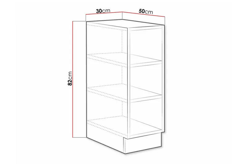 Templemore Köksskåp 30 cm - Brun - Hus & renovering - Kök & bad - Kök & tvättstuga