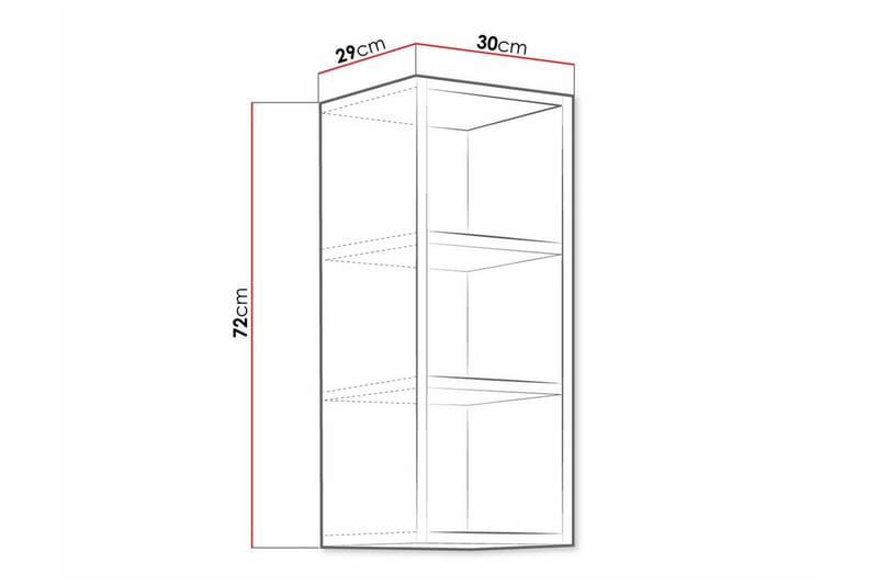 Templemore Köksskåp 30 cm - Vit - Hus & renovering - Kök & bad - Kök & tvättstuga
