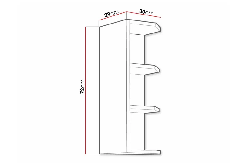 Templemore Köksskåp 30 cm - Vit - Hus & renovering - Kök & bad - Kök & tvättstuga