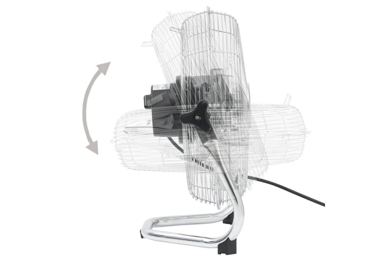 Golvfläkt 3 hastigheter 45 cm 60 W - Silver - Hus & renovering - Klimatkontroll - Fläktar
