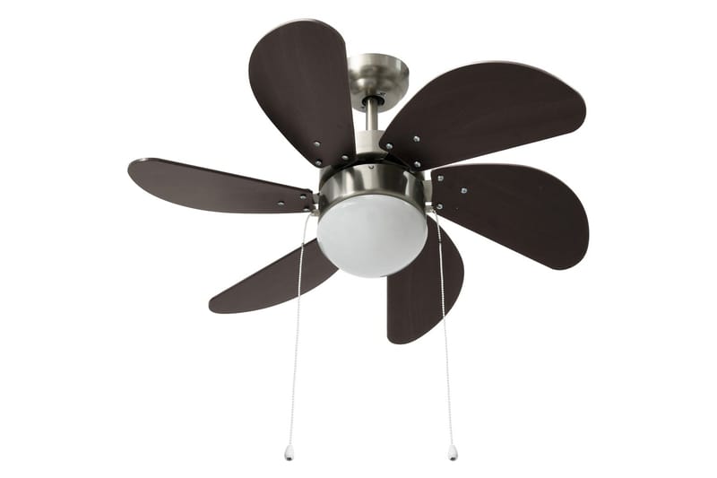 Takfläkt med lampa 76 cm mörkbrun - Brun - Hus & renovering - Klimatkontroll - Fläktar