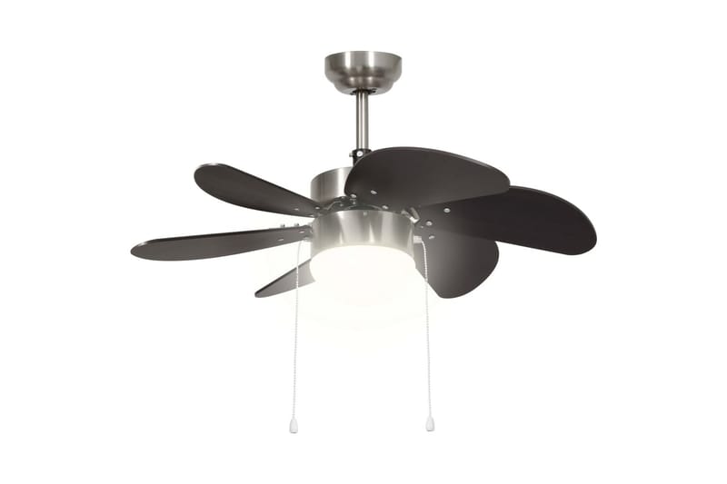 Takfläkt med lampa 76 cm mörkbrun - Brun - Hus & renovering - Klimatkontroll - Fläktar