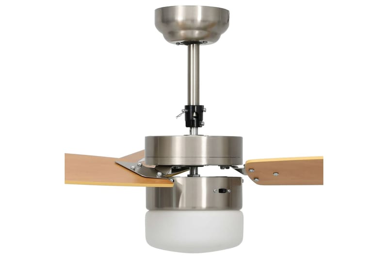 Takfläkt med lampa och fjärrkontroll 108 cm ljusbrun - Brun - Hus & renovering - Klimatkontroll - Fläktar