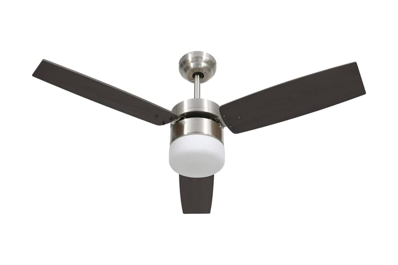 Takfläkt med lampa och fjärrkontroll 108 cm mörkbrun - Brun - Hus & renovering - Klimatkontroll - Fläktar