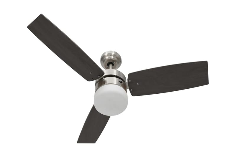 Takfläkt med lampa och fjärrkontroll 108 cm mörkbrun - Brun - Hus & renovering - Klimatkontroll - Fläktar