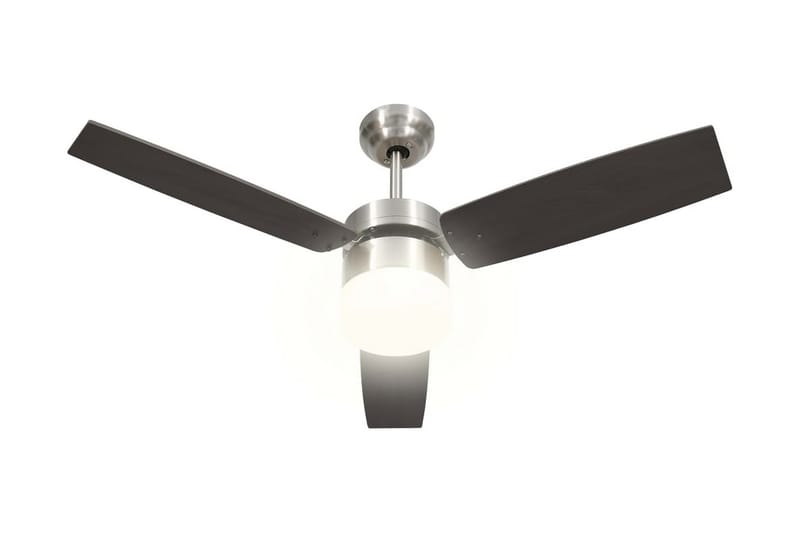 Takfläkt med lampa och fjärrkontroll 108 cm mörkbrun - Brun - Hus & renovering - Klimatkontroll - Fläktar